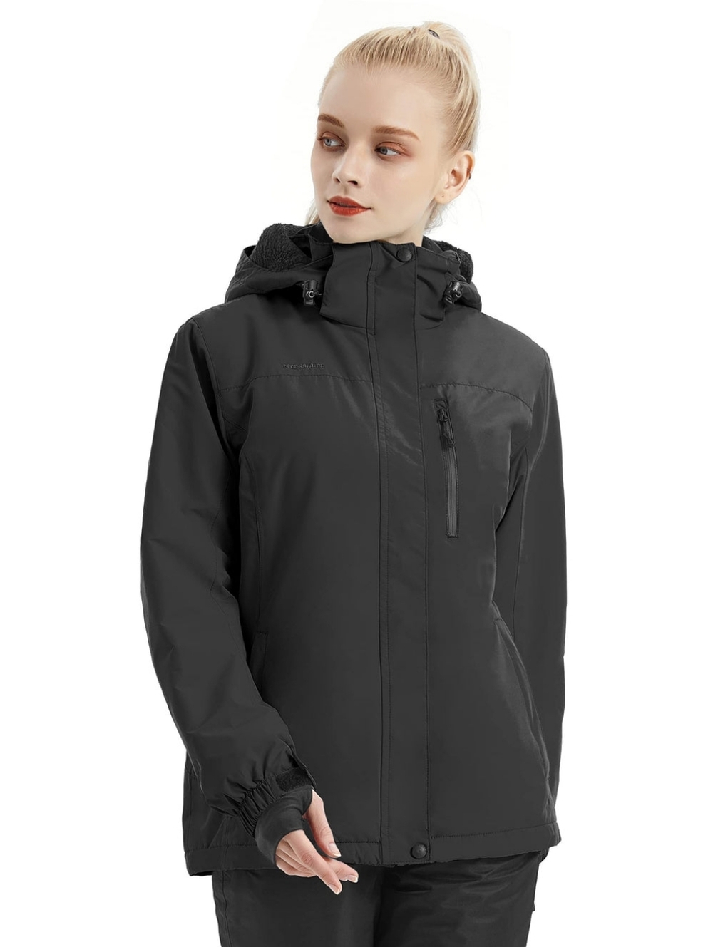 Free Soldier Womans Waterproof Ski Jacket Size L NWT